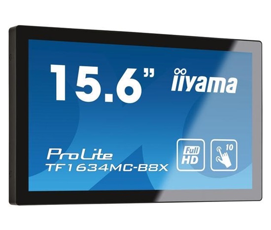 iiyama ProLite TF1634MC-B8X, 39.6 cm (15,6''), Projected Capacitive, 10 TP, Full HD, black