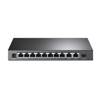 TP-Link CCTV switch TL-SL1311MP (8x100Mb/s, 2xGbE uplink, 1xSFP, 8xPoE+, 124W, fanless)