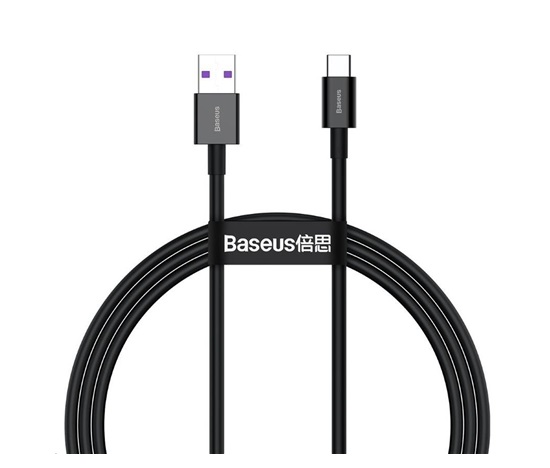Baseus Superior Series rychlonabíjecí kabel USB/Type-C 66W 1m černá