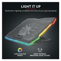 TRUST Stojan na notebook GXT1126 AURA LAPTOP COOLING STAND (chladící podložka)