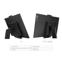 LENOVO LCD TIO 27 - 27",IPS,mat,16:9,2560x1440,178/178,4/6/14ms,350cd/m2,1000:1,HDMI,DP,USB,VESA,Pivot,cam,repro