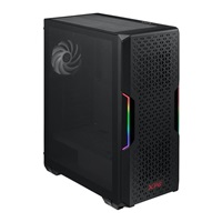 ADATA XPG case STARKER AIR Mid-Tower, bez zdroje, 1x 120mm + 1x 120mm ARGB, Černá