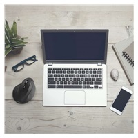 Hama vertikální ergonomická bezdrátová myš EMW-500L, pro leváky, černá