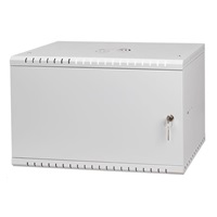 LEXI-Net 19" nástěnný rozvaděč Basic 6U 520x450, plechové dveře, bez zad, rozložený, šedý
