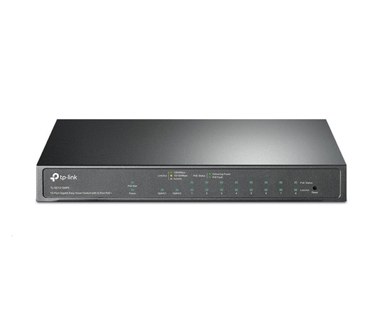 TP-Link CCTV Easy Smart switch TL-SG1210MPE (8xGbE, 1xGbE uplink, 1xGbE/SFP combo uplink, 8xPoE+, 123W, fanless)