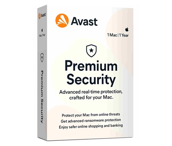 _Nová Avast Premium Security for MAC 1 zařízení na 12 měsíců