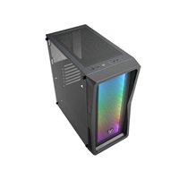 Fortron skříň Midi Tower CMT212A Black, A.RGB light bar