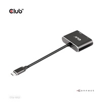 Club3D hub MST (Multi Stream Transport) USB3.2 Gen2 Type-C(DP Alt-Mode) na DisplayPort + HDMI 4K60Hz (M/F)