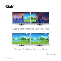 Club3D hub MST (Multi Stream Transport) USB3.2 Gen2 Type-C(DP Alt-Mode) na DisplayPort + HDMI 4K60Hz (M/F)
