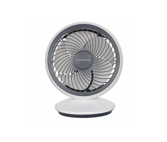 Orava SF-5 mini stolní ventilátor, 4 W, oscilace, USB nabíjení, 3 rychlosti, průměr 15 cm