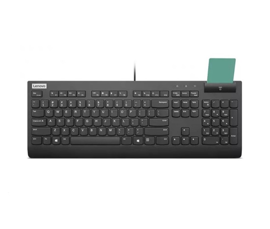 LENOVO klávesnice drátová Smartcard Keyboard II CZ/SK - USB, černá