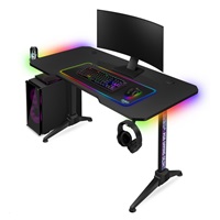 CONNECT IT NEO+ herní stůl s RGB podsvícením, černá