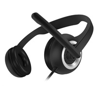 CONNECT IT HOME & OFFICE náhlavní sluchátka s mikrofonem, černá