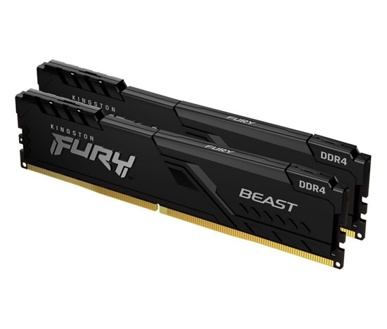 KINGSTON DIMM DDR4 64GB (Kit of 2) 3200MT/s CL16 FURY Beast Černá