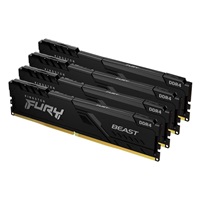 KINGSTON DIMM DDR4 128GB (Kit of 4) 3600MT/s CL18 FURY Beast Černá