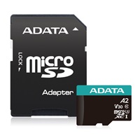 ADATA MicroSDXC karta 64GB Premier Pro UHS-I V30S (R:100/W:80 MB/s) + SD adaptér