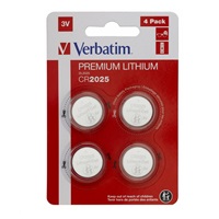 VERBATIM Lithium baterie CR2025 3V 4 Pack