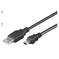 PremiumCord Kabel USB 2.0, A-B mini, 5pinů, 2m