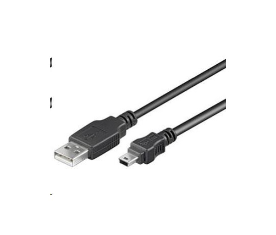 PremiumCord Kabel USB 2.0, A-B mini, 5pinů, 2m