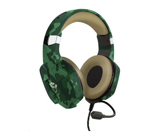 TRUST sluchátka GXT 323C Carus Gaming Headset, jungle camo