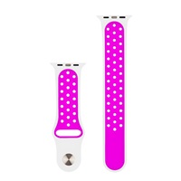 RhinoTech sportovní řemínek pro Apple Watch 42 / 44mm Bílo-fialová