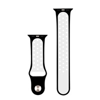 RhinoTech sportovní řemínek pro Apple Watch 42 / 44mm Černo-bílá