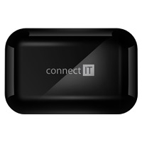 CONNECT IT  sluchátka do uší s mikrofonem True Wireless SonicBass, černá