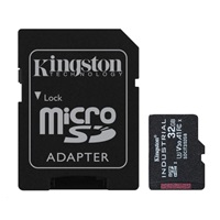 Kingston MicroSDHC karta 32GB Industrial C10 A1 pSLC Card + SD Adapter