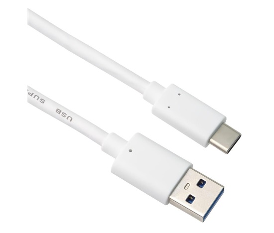 PremiumCord kabel USB-C - USB 3.0 A (USB 3.2 generation 2, 3A, 10Gbit/s) 3m, bílá