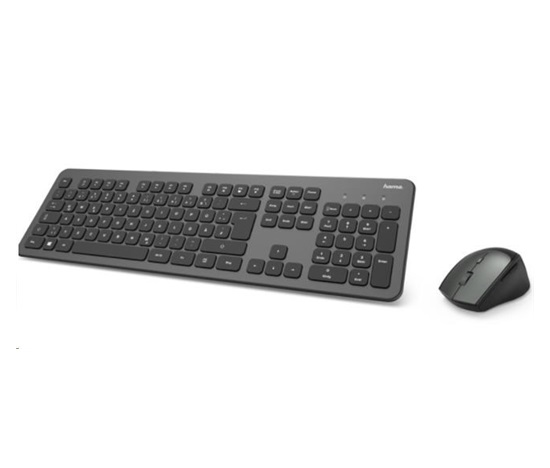 Hama set bezdrátové klávesnice a myši KMW-700, antracitová/černá