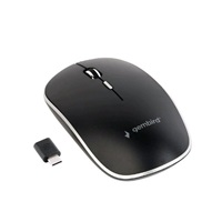 GEMBIRD myš MUSW-4BSC-01, bezdrátová, USB Type-C receiver, černá