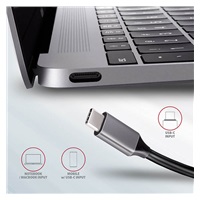 AXAGON HMC-5, USB 3.2 Gen 1 hub, porty 2x USB-A, HDMI, SD/microSD slot, PD 100W, kabel USB-C 20cm