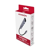 AXAGON HMC-5, USB 3.2 Gen 1 hub, porty 2x USB-A, HDMI, SD/microSD slot, PD 100W, kabel USB-C 20cm