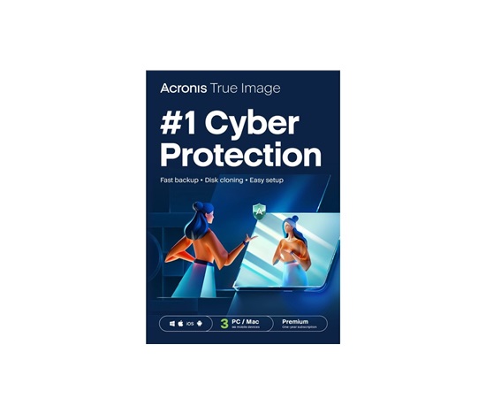 Acronis True Image Premium Subscription 3 Computers + 1 TB Acronis Cloud Storage - 1 year subscription ESD