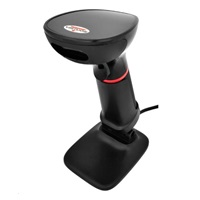 Virtuos CCD 2D čtečka HT-855A, RS-232, stojánek, černá