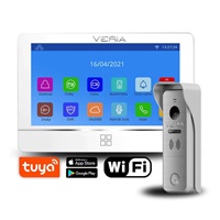 SET Videotelefon VERIA 8277B-W bílý + vstupní stanice VERIA 831 ze série VERIA 2-WIRE