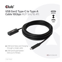 Club3D Kabel USB-C na USB-A, 10Gbps, 5m, M/F