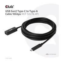 Club3D Kabel USB-C na USB-A, 10Gbps, 5m, M/F
