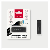 AXAGON CRE-S2N, USB-A 3.2 Gen 1 - SUPERSPEED čtečka karet, 2-slot & lun SD/microSD, podpora UHS-I