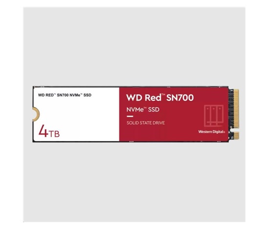 WD RED SSD NVMe 4TB PCIe SN700, Geb3 8GB/s, (R:3400/W:3100 MB/s) TBW 5100