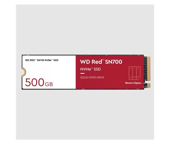 WD RED SSD NVMe 500GB PCIe SN700, Geb3 8GB/s, (R:3430/W:2600 MB/s) TBW 1000