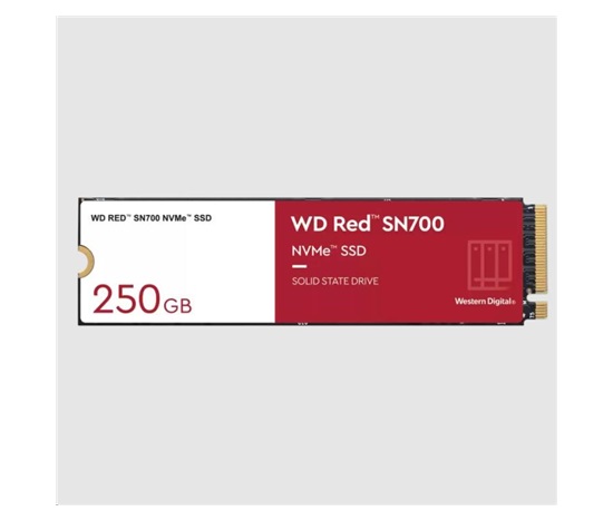 WD RED SSD NVMe 250GB PCIe SN700, Geb3 8GB/s, (R:3100/W:1600 MB/s) TBW 500