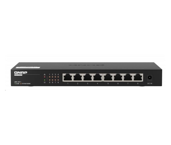 QNAP switch QSW-1108-8T (8x2,5GbE, 18W, DC)
