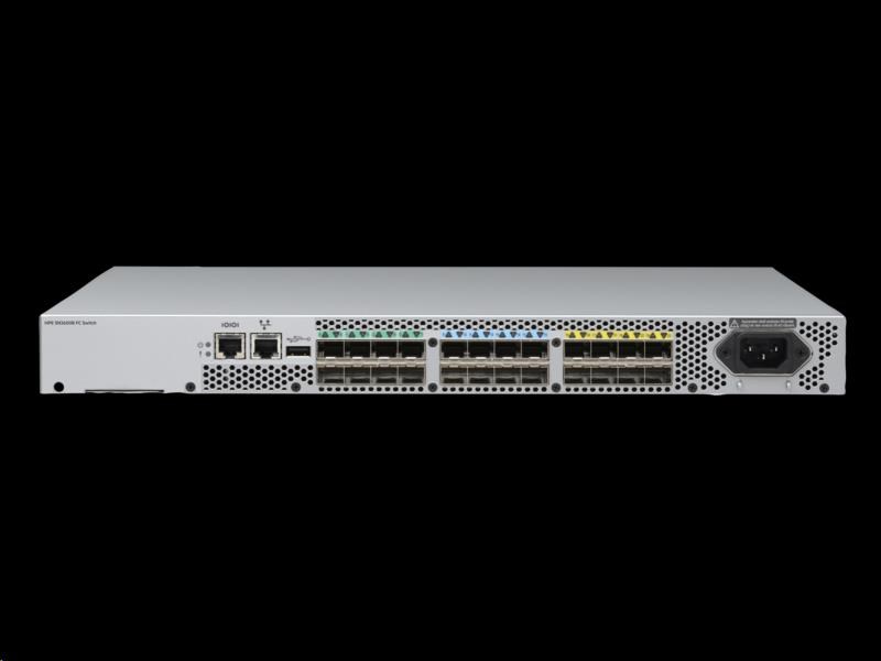 HPE SN3600B 1U RM Fibre Channel Managed Switch 16x32GbFC