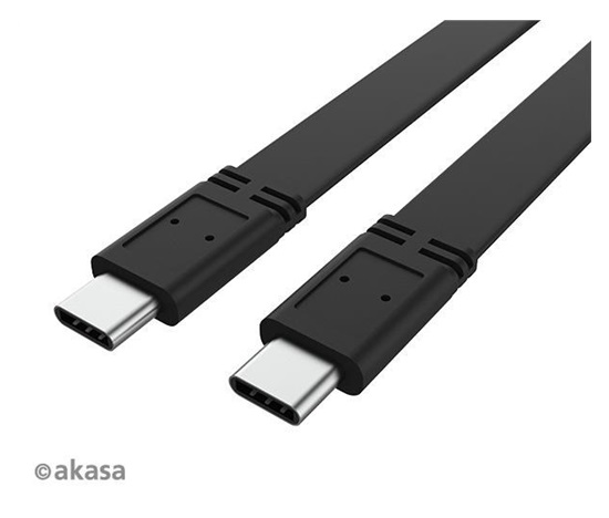 AKASA kabel USB-C na USB-C, 20G, 46W PD, 4K@60Hz, 1m