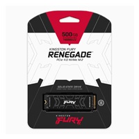 Kingston FURY RENEGADE SSD 500GB M.2 2280 NVMe™ PCIe Gen 4 (R 7300MB/s; W 3900MB/s)
