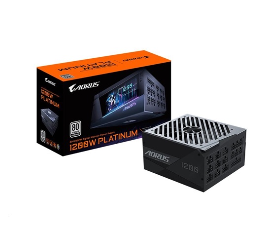 GIGABYTE zdroj GP-AP1200PM, 1200W, 80plus platinum, modular, 140 mm fan