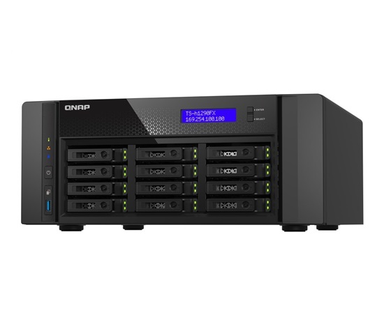 QNAP TS-h1290FX-7232P-64G (8C/EPYC7232P/7252/3,2GHz/64GBRAM/12xU.2/2x2,5GbE/2xSFP28/3xUSB3.2/4xPCIe)