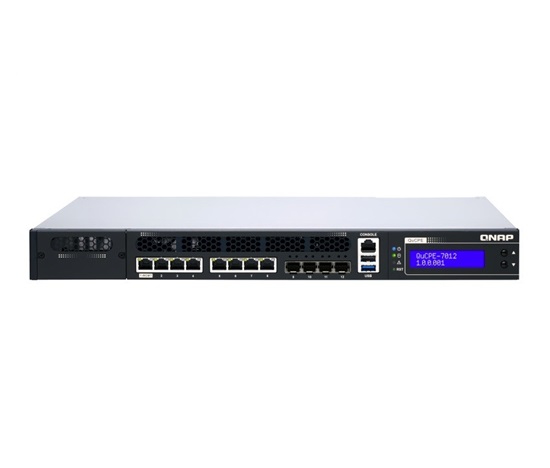 QNAP QuCPE-7012-D2166NT-64G (Dvanáctijádrový Intel Xeon D-2166NT 2GHz/3GHz, 64GB DDR4 2666MHz ECC RDIMM (4x16GB), 300W)