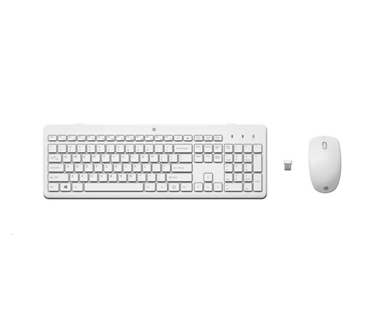 HP 230 Wireless Mouse and Keyboard Combo (White) CZ/SK - bezdrátová klávesnice a myš